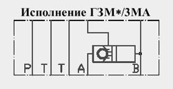 Гидрозамок ГЗМ - 3 МА предназначен для свободного пропускания потока рабочей жидкости в одном направлении и запирания - в обратном направлении при отсутствии управляющего воздействия и свободного пропускания потока в обоих направлениях при наличии управляющего воздействия