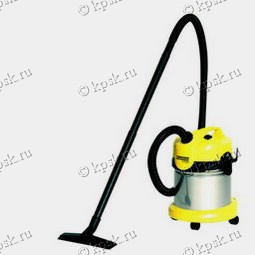 Пылесос влажной и сухой уборки karcher A 2054 Me оснащен нержавеющим и ударопрочным мусоросборником из высококачественной стали