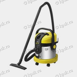 Пылесос влажной и сухой уборки Karcher A 2254 Me с нержавеющим и ударопрочным мусоросборником из высококачественной стали, предназначен для уборки в мастерской