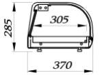 Габаритные размеры витрины Carboma