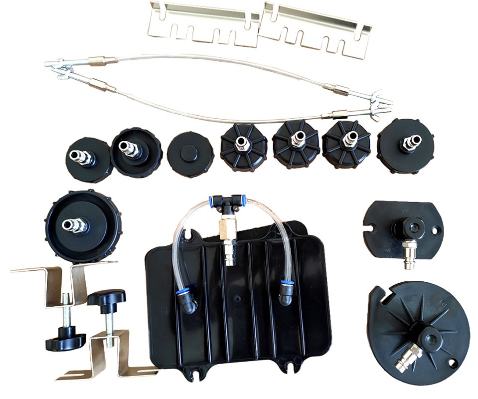 Приспособление для замены тормозной жидкости TA-AC006 AE&T, комплектация.