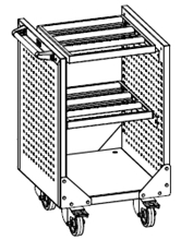 Диком ВСТ-010-08 тележка инструментальная, с рамой для держателей инструмента.