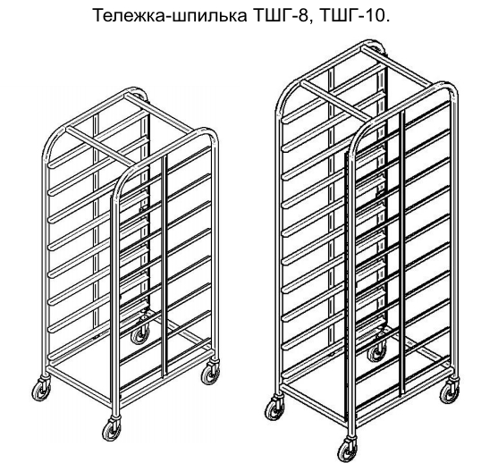 Тележка шпилька чертеж