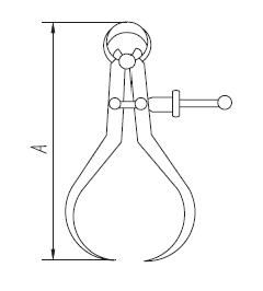 Кронциркуль ручной тип B, регулировочный винт..