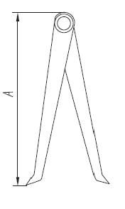 Кронциркуль ручной тип C, измерительный инструмент, Россия.