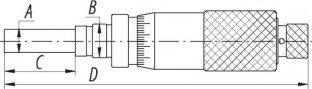 МГ1 головка микрометрическая, с фиксирующим кольцом.