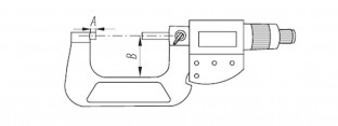 Микрометр гладкий цифровой МКЦ, схема.