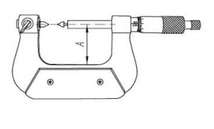 Микрометр со вставками МВМ, схема.
