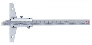 Штангенглубиномер отраслевой нониусный со скосом ШГО2, измерительный инструмент, Россия.