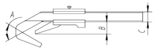 Штангенциркуль ШЦО10 с 3-х и 5-ти точечными измерительными поверхностями, схема