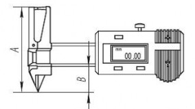 ШЦОЦ 17 штангенциркуль цифровой ювелирный, схема.