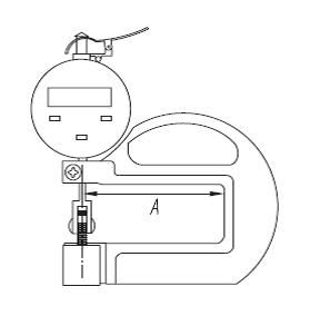 ТИСРЦ толщиномер индикаторный цифровой с роликом.