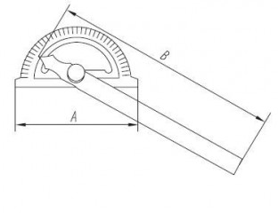 Угломер с планкой УМ1, измерительный инструмент, Россия, Эталон.