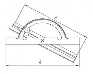 Угломер с подвижной планкой УМ3 счхема