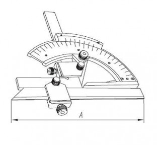 Угломер универсальный нониусный УН, измерительный инструмент, Россия.