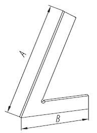УП60 Угольник слесарный плоский, 60 град.