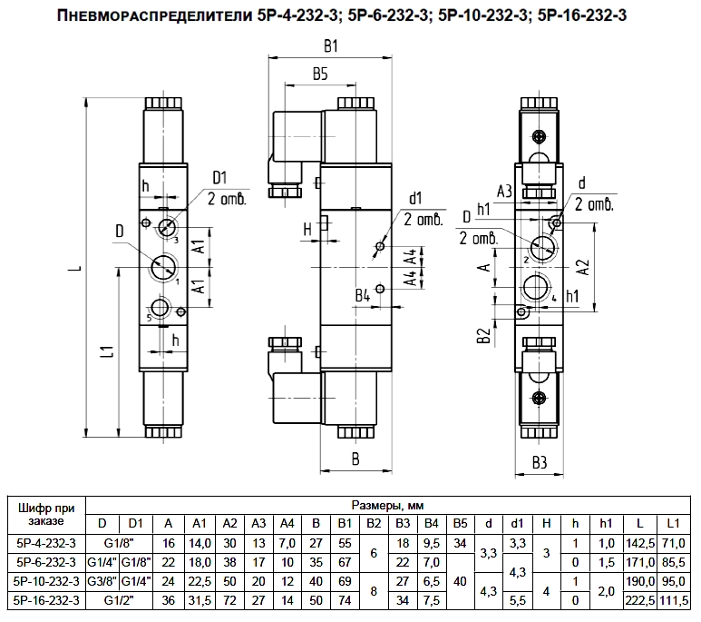 Пневмораспределитель 5 2 схема