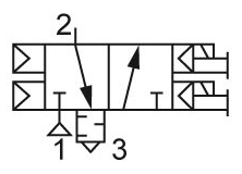 Пневмораспределитель У7122А, У7124А, У7126А пневмо схема.