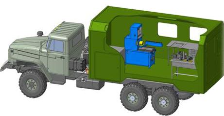 Мобильный топливный участок, кунг для ремонта ТНВД, форсунок, топливной аппаратуры.