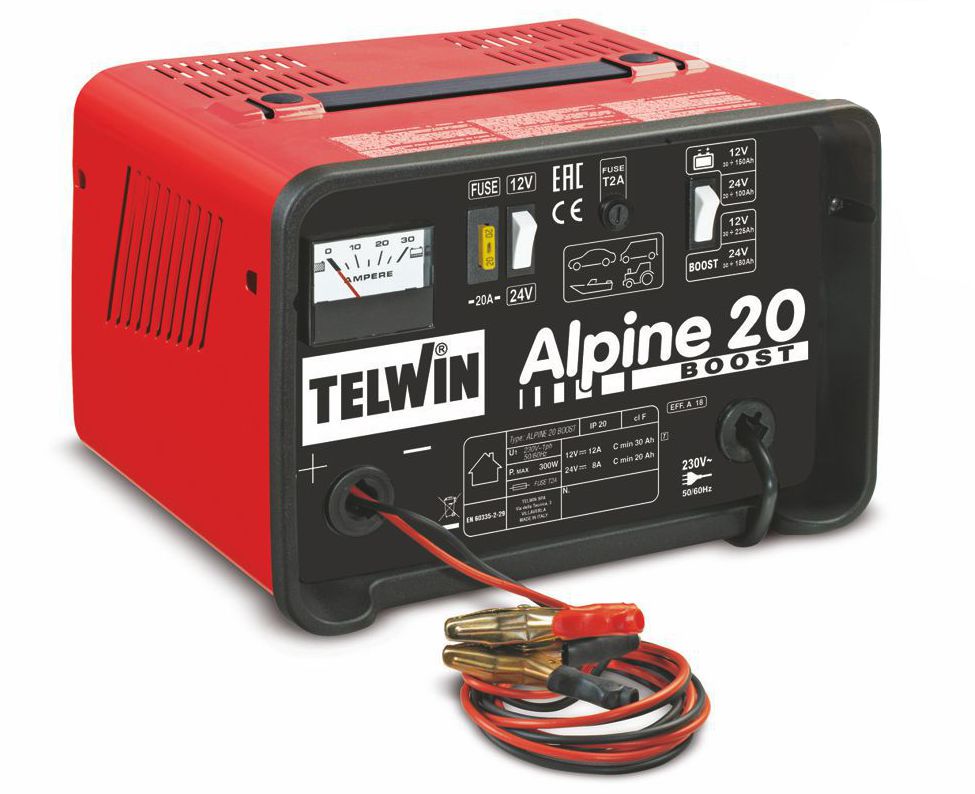 Зарядное устройство ALPINE 20 BOOST Telwin, Италия.
