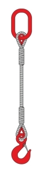 Строп канатный 1ск, одноветвевой.