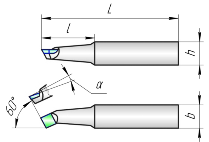 Резец токарный проходной расточной чертеж