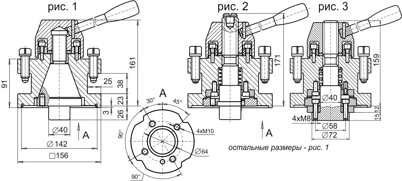 Резцедержатель 1к62 чертеж размеры