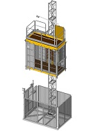 Строительный мачтовый подъемник Electroelsa EHP800.