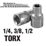 1/4", 3/8", 1/2" TORX