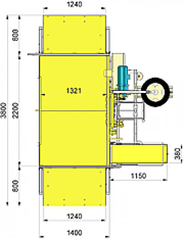 Electroelsa EHPM2500/15, размеры.