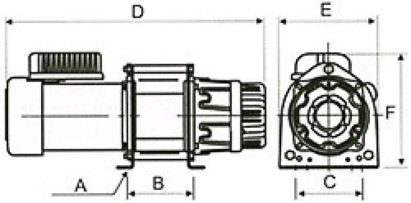 Электрическая универсальная лебедка KDJ-300E.