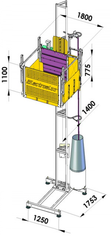 Строительный подъемник Electroelsa EHPM400.