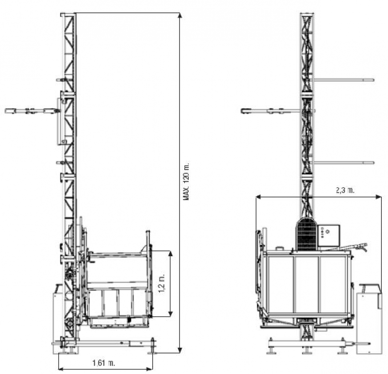 Подъемник Camac ECP-500/120.