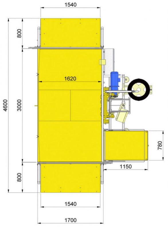 Electroelsa EHPM2500/10, размеры.